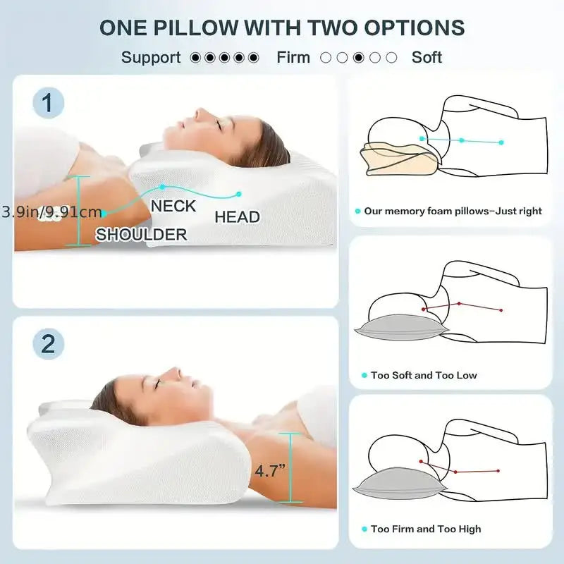 Vitality i Wellness™ Butterfly Pillow Orthopedic
